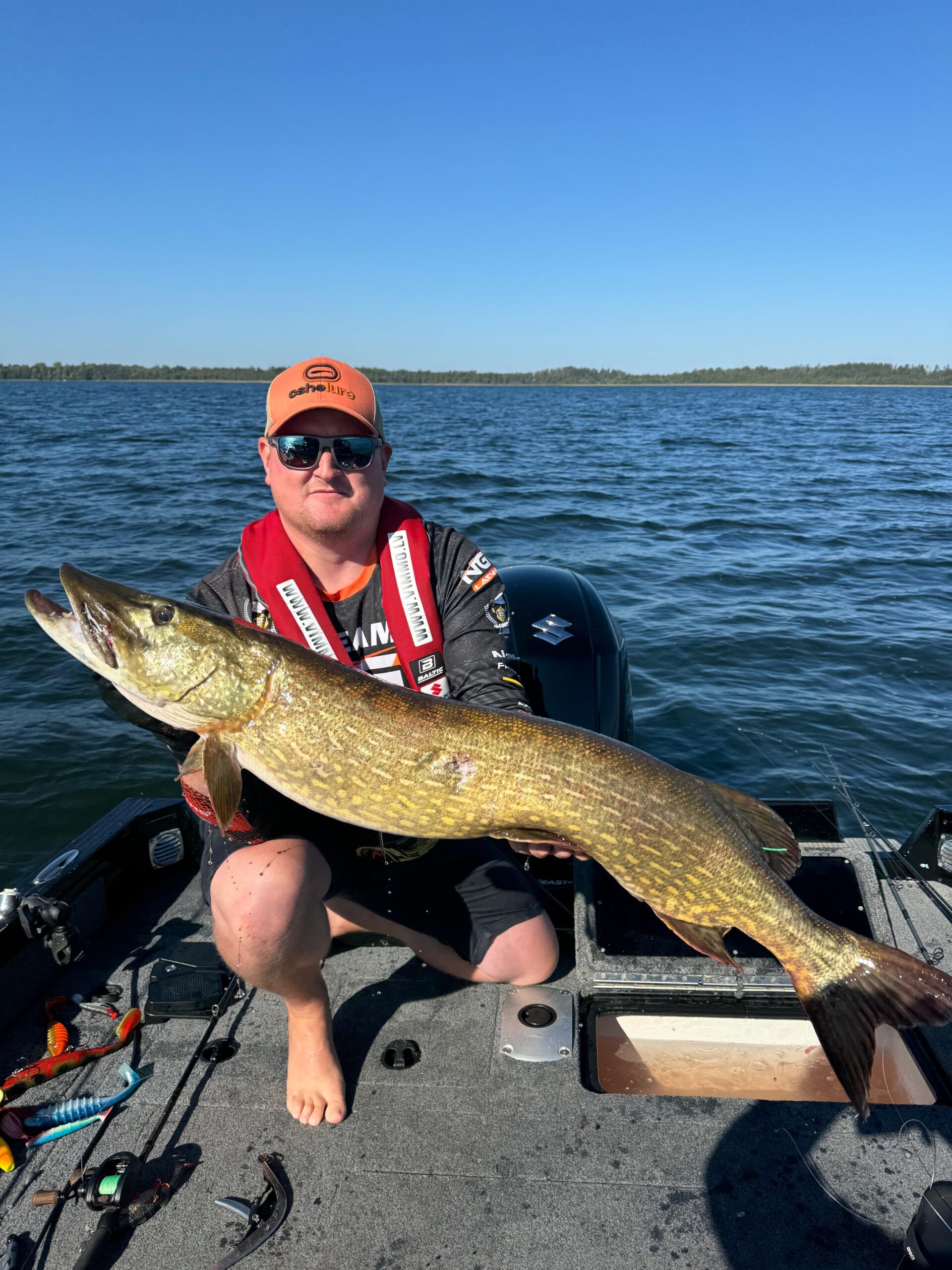 Liela līdaka noķerta sacensību laikā