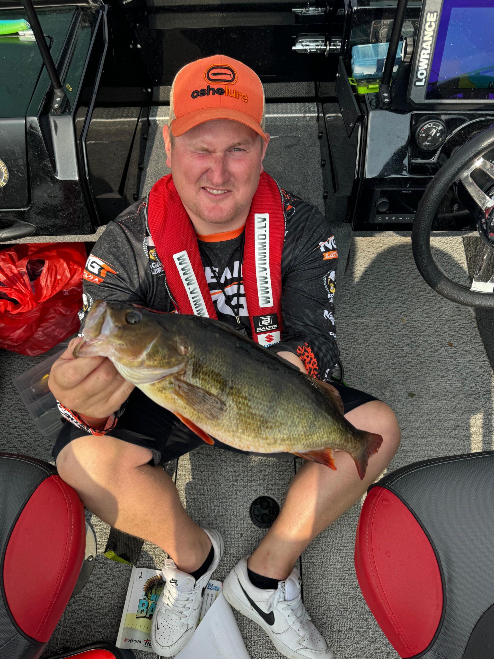 Trophy perch caught on chatterbait