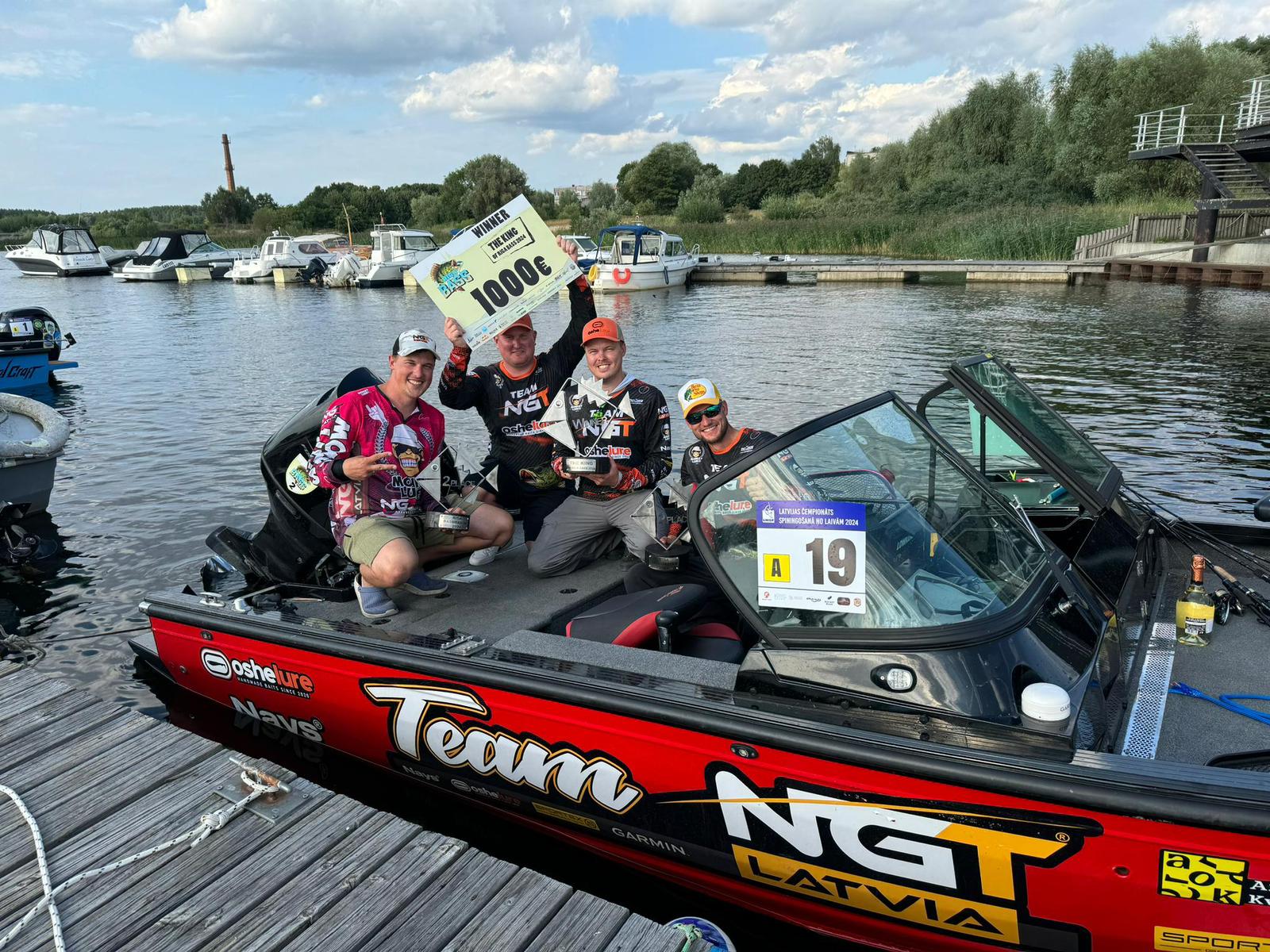 Asaru ķeršanas sacensību uzvarētaji