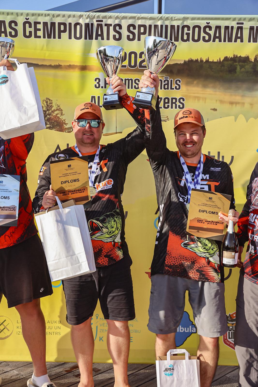 Latvian boat angling champions